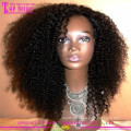 Wholesale péruvienne vierge cheveux humains crépus bouclés u partie perruque pour femme noire